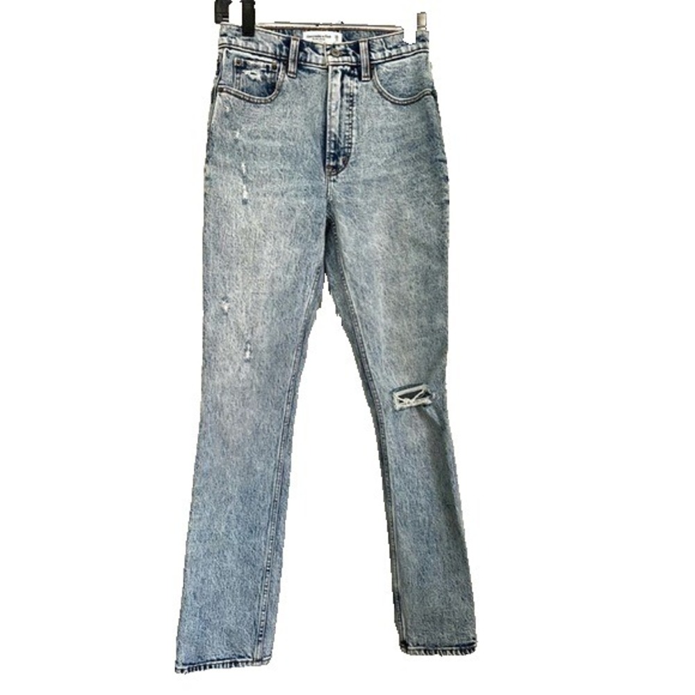 Abercrombie & Fitch The '90s Skinny High Rise Jeans Women 2 Distressed Retro NWT